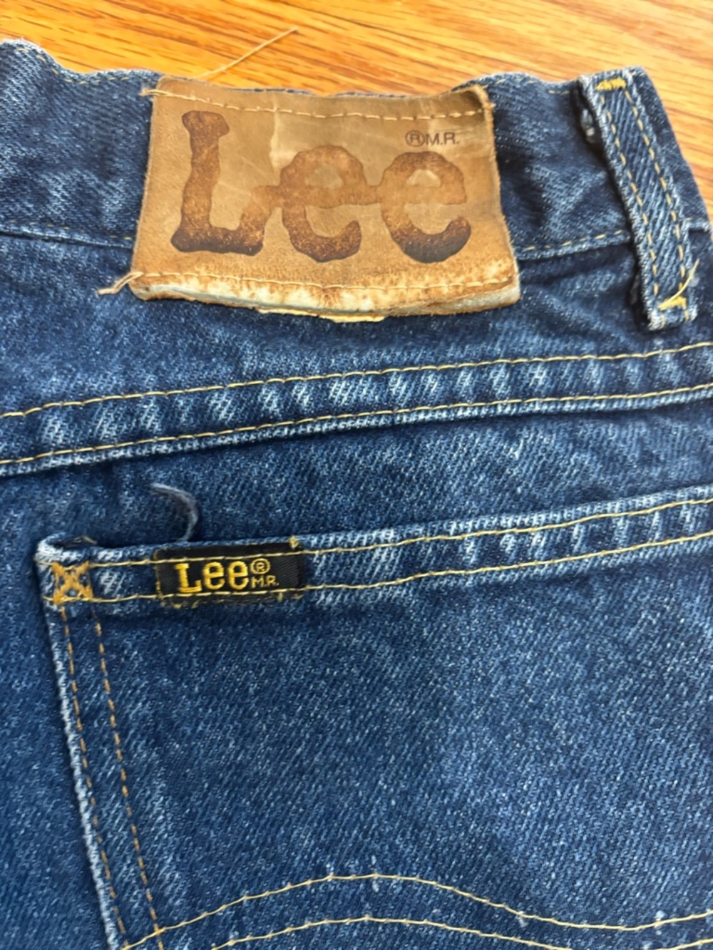 Vintage 70’s Lee Riders Dark Blue Straight Leg Jeans